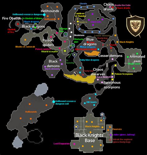 taverley dungeon map osrs.